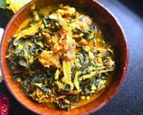 A picture of step 5 of Bitterleaf & Cocoyam Soup (Ofe Onugbu) – Nigerian Soup with Stockfish & Palm Nut.