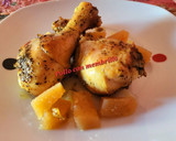 Foto del paso 4 de la receta: Muslitos de pollo asado con mostaza y patatas
