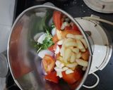 A picture of step 3 of Dhaniye ki chutney.