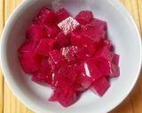 Foto langkah ke 2 dari resep Sirup Jeli buah naga.
