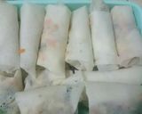 Hình bước làm 7 của món Chả giò nhân thịt gà