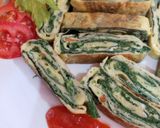 Foto langkah ke 3 dari resep Omelet Bayam with Nori #jelajah resep.