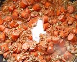 A picture of step 5 of Mushrooom Sausage in Oven.