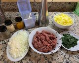Foto del paso 1 de la receta Tortilla rellena de carne picada