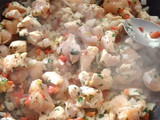 Torta de pollo y espinaca