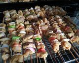 A picture of step 4 of Chicken kebab.