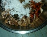 A picture of step 2 of Mushroom chilli.