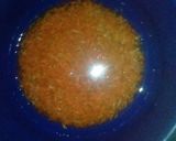 A picture of step 3 of Chapati with carrots, ginger and lemon.