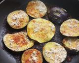 A picture of step 2 of Vangya che kap (crisp Brinjal Slices).