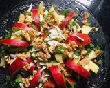 A picture of step 1 of Apple mint salad.