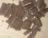 A picture of step 1 of Hubby's treat.