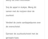 A picture of step 1 of Zuurkoolschotel zoete aardappel.