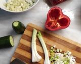 Szivárványos vegán quinoa recept fázis 1 fotója