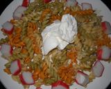 Foto del paso 5 de la receta: Kanikama en ensalada de fideos multicolores