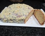 Foto del paso 10 de la receta Bizcocho con dos harinas al limón y glaseado de chocolate blanco