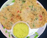 A picture of step 5 of Rice Chilla.