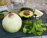 A picture of step 1 of Huevoquiles (Egg Chilaquiles).