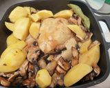A picture of step 3 of Roast Chicken and Woodfire-Roasted Potatoes.