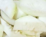 A picture of step 1 of Masala tinde.