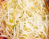 A picture of step 2 of Nha Trang Banh Xeo (Vietnamese Savory Crispy Pancakes).