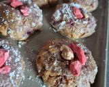 Une image de l'étape 6 de Amaretti aux framboises.