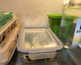 A picture of step 7 of Let's bond over cucumber salad and egg congee.