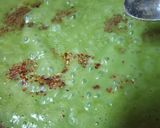 A picture of step 4 of Matar /green peas sauce in cheese ravioli.