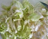 A picture of step 1 of Cabbage Pappu.