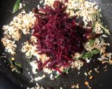 A picture of step 3 of Beetroot Coconut Rice / Pulihora - South Indian style.