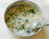 வரகு அரிசி (pearled kodo millet)மஸ்டர்ட் கிரீன் அடை ரெசிபி ஸ்டேப் 2 புகைப்படம்