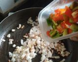A picture of step 2 of Paneer Tava Pulao.