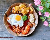 Hình bước làm 5 của món Hàu né phomai hải sản 🦪