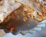 Foto del paso 7 de la receta: Tarta de pollo, champiñones y verduras