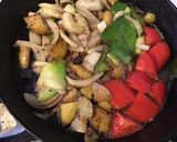 A picture of step 2 of California Farm Chinese Spaghetti.