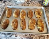 A picture of step 2 of Twice Baked Potato Skins.