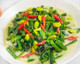 Foto langkah ke 8 dari resep Kangkung Kacang panjang Kuah Santan.