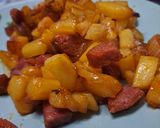 Une image de l'étape 3 de Papa con chorizo.