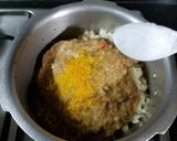 A picture of step 3 of Banana Stem Dal.