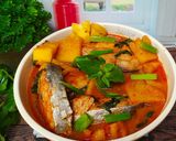 Foto langkah ke 6 dari resep Pindang Pegagan Ikan Tenggiri.