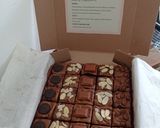 Foto langkah ke 10 dari resep Brownies Sekat 20*20 Anti Giung + Tips Fudgy Shiny Crust.