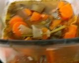 A picture of step 8 of My Carrot,Sweet Potato&Aubergine Soup with Roots,leaves,Stems🤩.