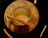 Foto langkah ke 3 dari resep Cinnamon Roasted Milk Tea.