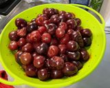Une image de l'étape 1 de Tarte aux cerises et vanille.