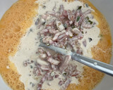 Foto del paso 5 de la receta: Quiche de ajos tiernos con bacon y queso de cabra