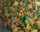 A picture of step 4 of Mix Vegetable dry sabzi.