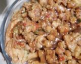 A picture of step 7 of Samosa chaat.