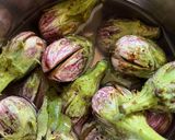 A picture of step 1 of Barali Vangi Maharashtriyan recipe.