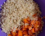 Foto del paso 1 de la receta: Hamburguesas de arroz y zanahorias 🥕