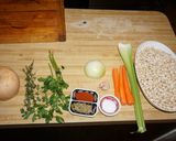 A picture of step 1 of Braised Pork Ribs with White Beans – Jon Style.