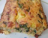 Foto del paso 3 de la receta: Pastel de calabacín, pollo, bacon y espinacas 😍😍